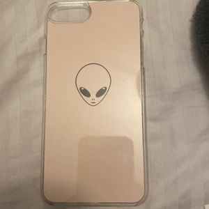 iPhone 7plus case pink with alien